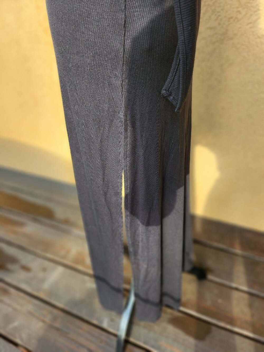 Salwa Owens Black Ribbed Avant-Garde Maxi Dress O-Ring Halter Knit Gown S - Picture 8 of 13